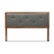 Baxton Studio Abner Transitional Dark Grey Fabric Upholstered and Walnut Brown Finished Wood Headboard-King 191-11529-ZORO - alternate 9